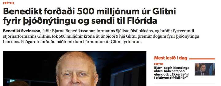 „Úttekt úr safni – millif[ært]. til Flórída“