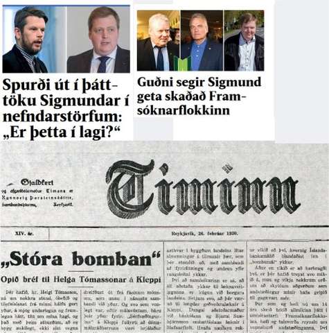 Sótt að formanni Framsóknarflokksins