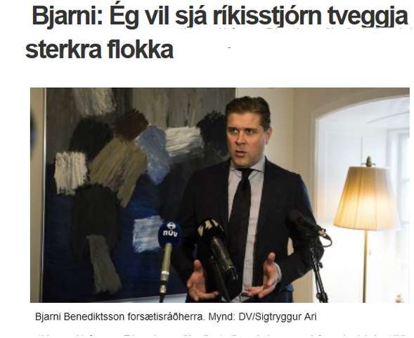 Bjarni biðlar til Framsóknar