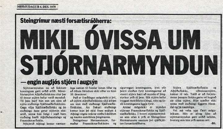 Stjórnarmyndun: Allir á alla