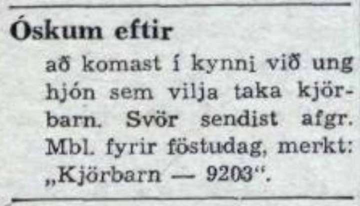 Kjallaraíbúð, rauðamöl, léreftstuskur og barn
