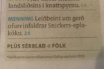 Með fullri virðingu fyrir snickers eplakökum