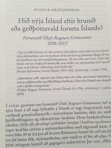 Forsetinn getur ekki hætt