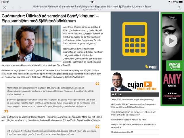 Banabiti Guðmundar Steingrímssonar?