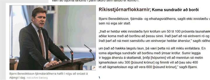 Sundraðir ríkisstjórnarflokkar