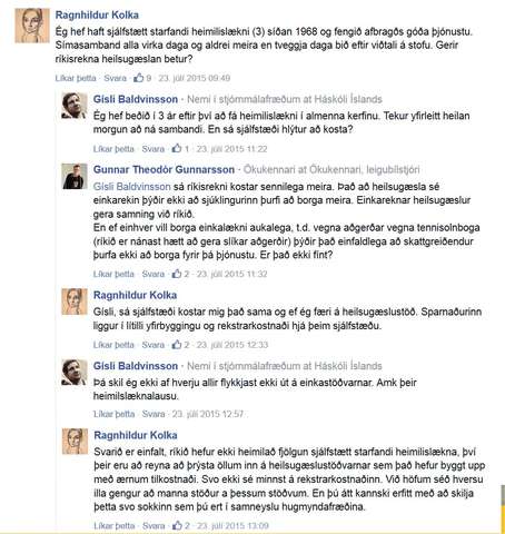 Ég ætla ekki að borga læknakostnað annarra!