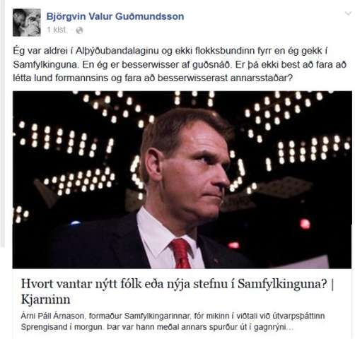 Ólga í Samfylkingunni
