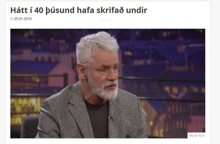 Undirskriftir; lágmarki náð