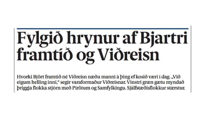Allar hrakspár reyndust réttar, engin von rættist