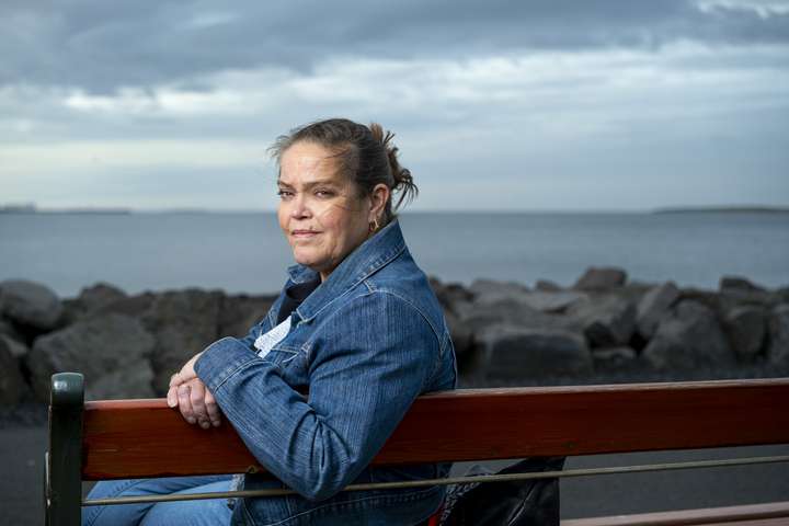 Hann var búinn að öskra á hjálp