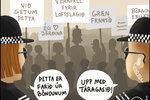 „Upp með táragasið“