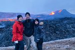 „Pílagrímsganga“ að eldgosinu