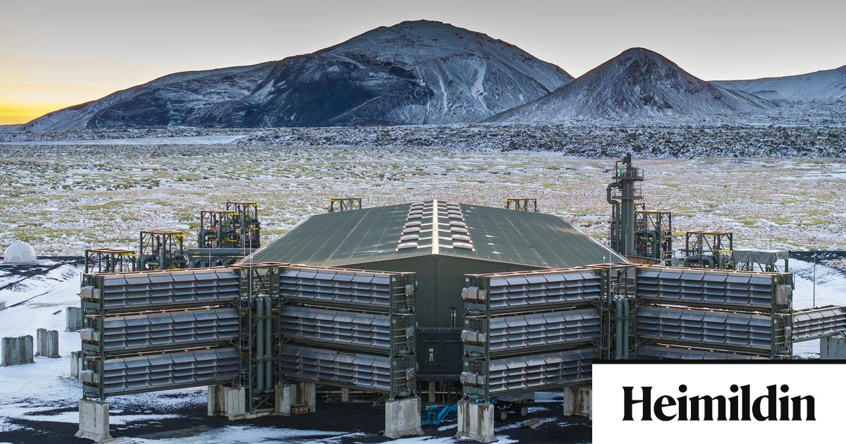 Föngun Climeworks stendur ekki undir eigin losun - Heimildin