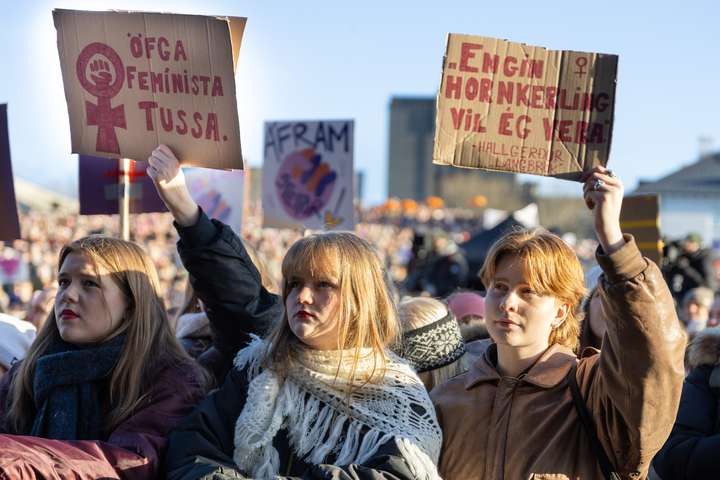 Ég held með körlunum
