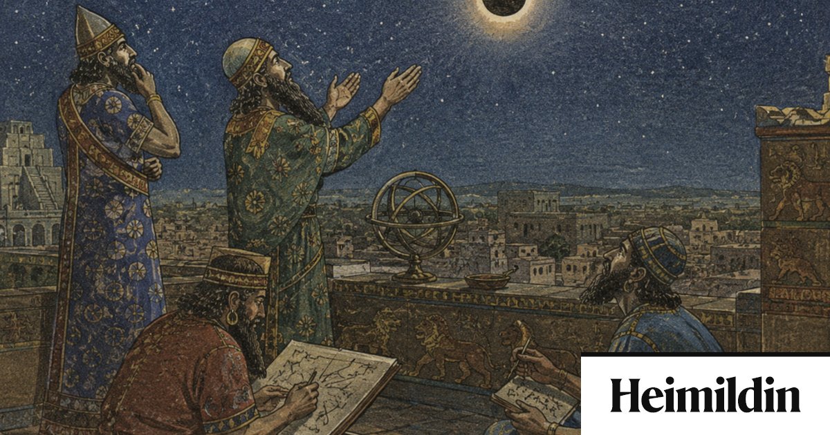 Myrkur í ágúst 8 — Babýloníumenn horfa til himins