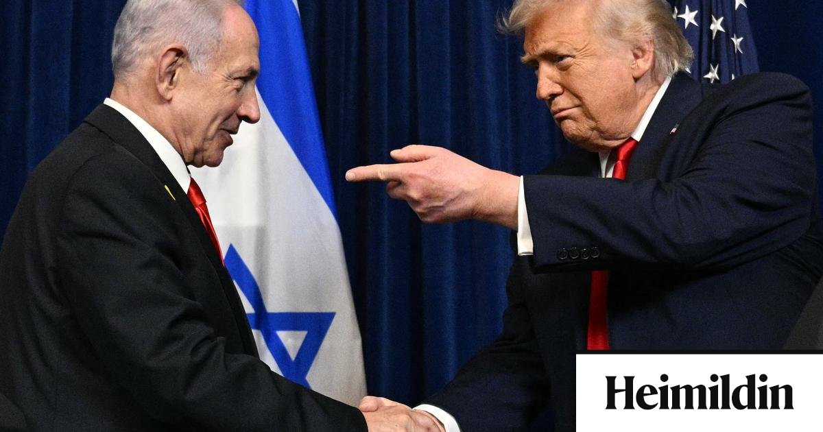 Trump hellti sér yfir Netanjahú