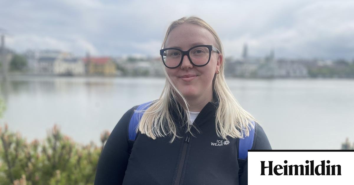 Þurfti að æfa glímu í stað fimleika