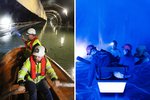 Gráthlógu yfir Vaðlaheiðargöngum eða vildu komast út