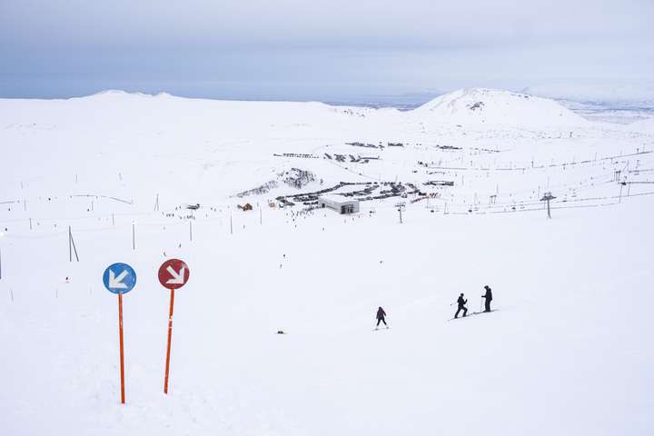 Snjóframleiðsla hafin af krafti í Bláfjöllum