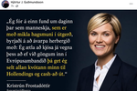 Hjörtur harðlega gagnrýndur fyrir að slíta orð Kristrúnar úr samhengi