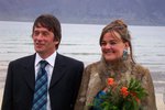 Giftu sig í fjörunni í Arnarfirði