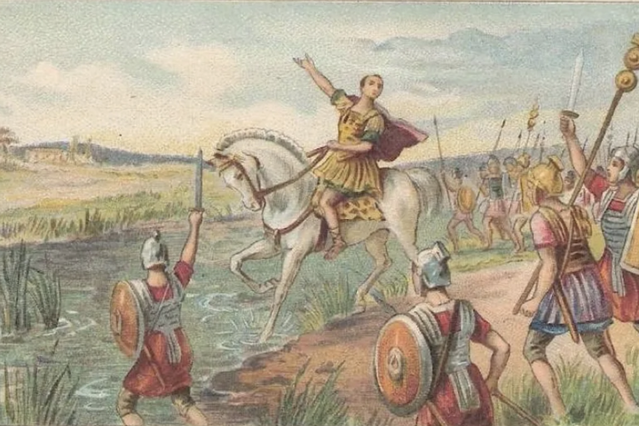 Í dag var teningum kastað við Rubicon