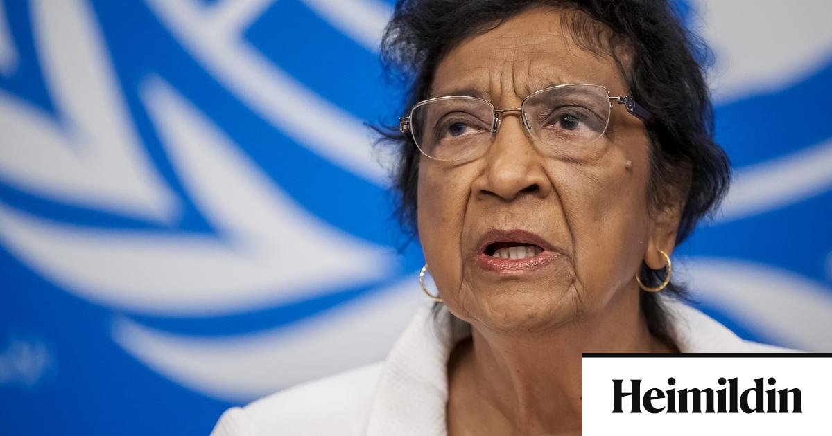 Nóbelsverðlaunahafi Navi Pillay gagnrýnir Trumps refsiaðgerðir gegn dómstóli