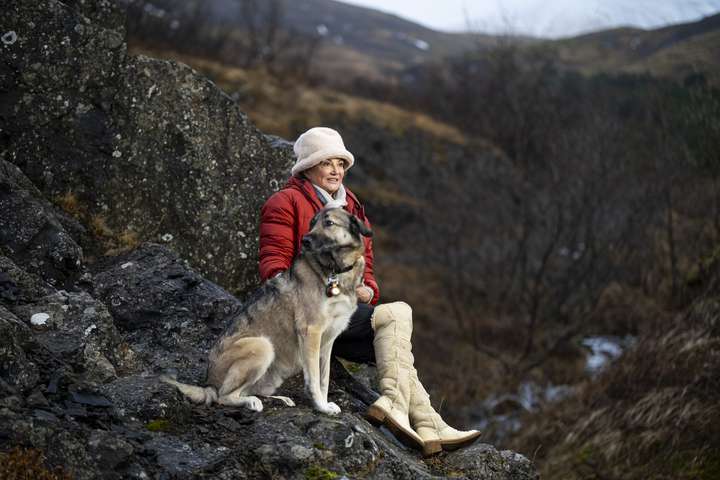 Ástin í lífi Dorritar er hundurinn Samson