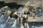 Þegar Persakóngur húðstrýkti sjóinn