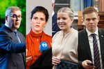 Formaður, varaformaður og ritarar Sjálfstæðisflokksins hætt á þingi
