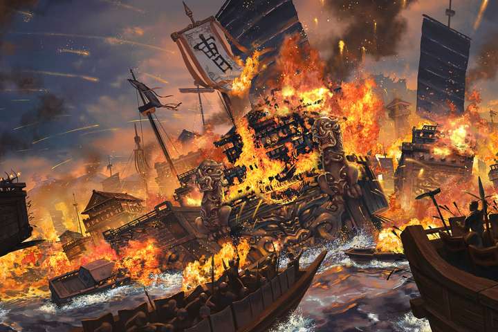 Stórveldisdraumarnir brunnu á Yangze-fljóti