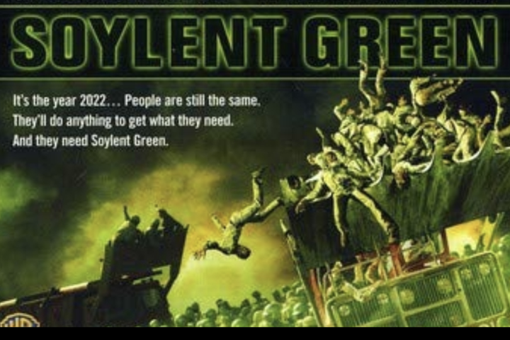 Skelfileg framtíðarspá fyrir 2022: Hvaða ógeð er „Soylent Green“?