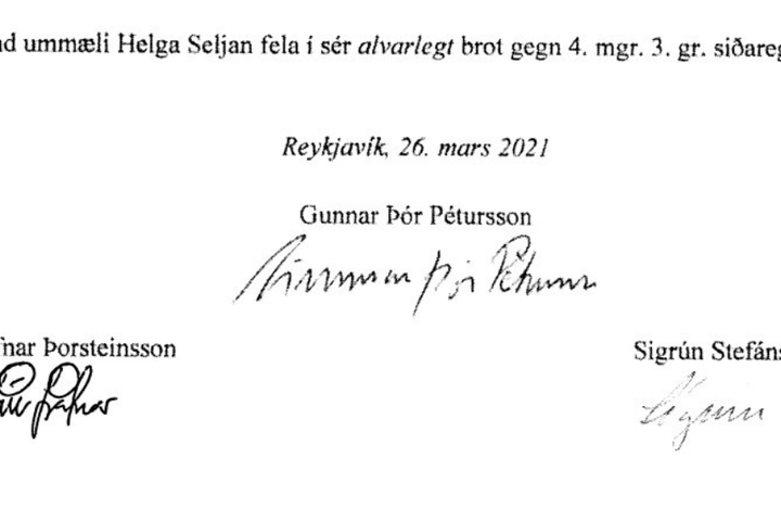 Úrskurður siðanefndar er bull