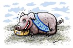 Listasvínið heimtar sín laun!