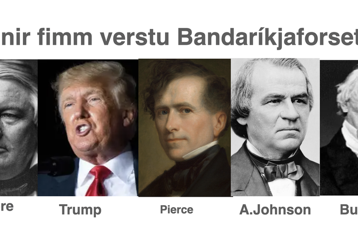 Tossalisti Bandaríkjaforseta: Trump er 4ði versti forseti sögunnar