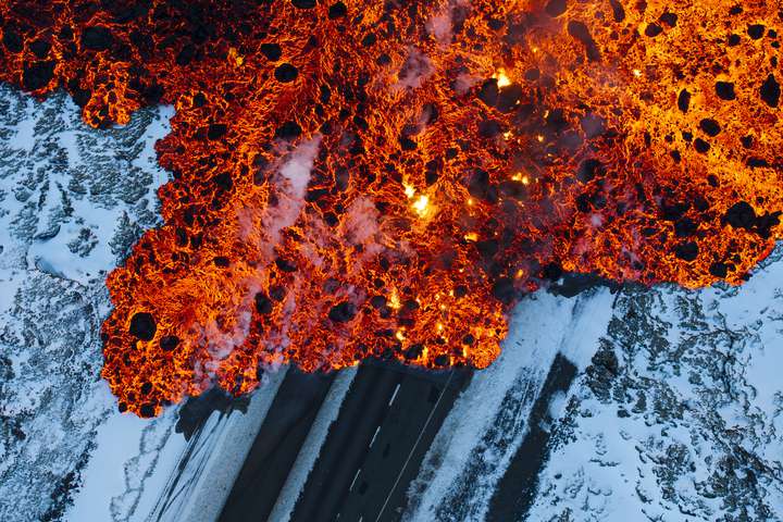 Árið í myndum: Jarðhræringar á Reykjanesskaga