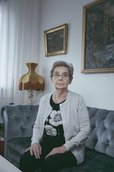 Saga fjölskyldunnar skrifuð á veggina