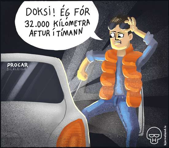 32.000 kílómetra aftur í tímann